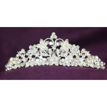 2015 Rhinestone Girls Tiara Crystal Bridal Crowns Fashion Headwear